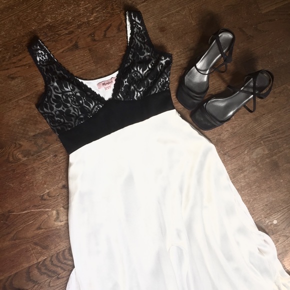 monsoon black and white dress